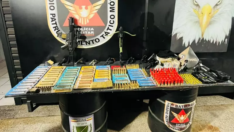 Operação da PM apreende nove armas e mais de 3 mil munições em Juiz de Fora
