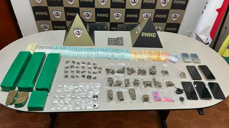 Operação da PM em Monte Carmelo apreende 5 kg de drogas e evita homicídio
