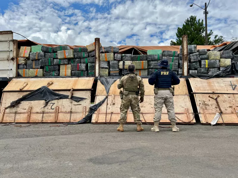 Paraná lidera apreensões de drogas no Brasil com 566 toneladas em 2025