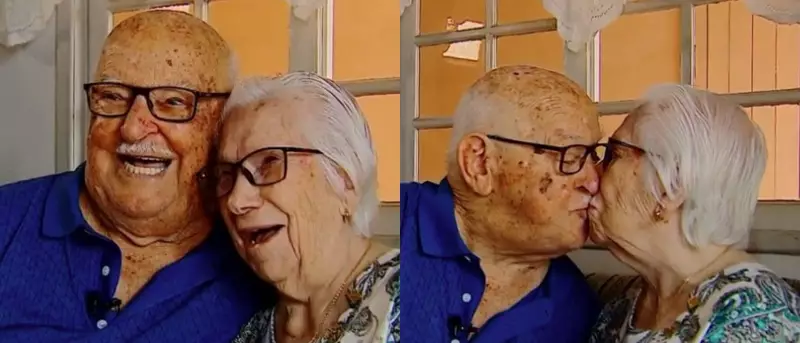 Paulo e Ernestina: Casal centenário celebra 78 anos de casamento em SC