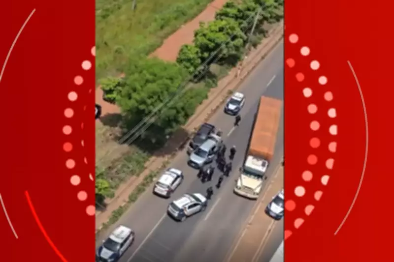 Perseguição policial intensa termina com prisão de suspeito após roubo de carro em Cuiabá