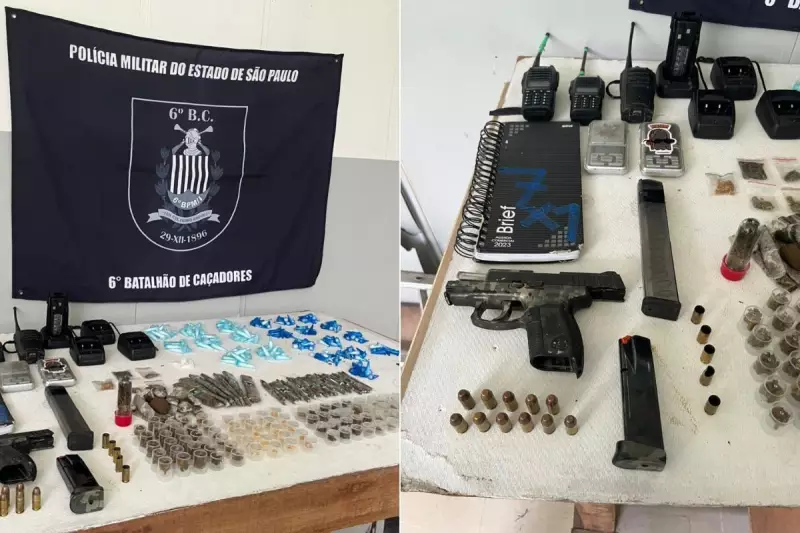 PM apreende drogas, armas e prende homem baleado em confronto em Santos