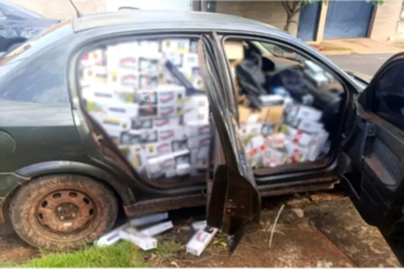 Polícia apreende 16 mil maços de cigarros contrabandeados em Presidente Epitácio (SP)