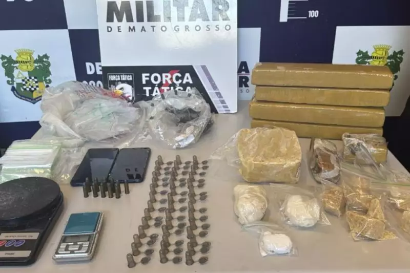 Polícia prende homem e apreende adolescente por tráfico de drogas em Sorriso