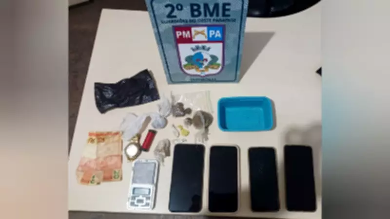 Policial Militar prende suspeito de tráfico de drogas em Santarém após perseguição