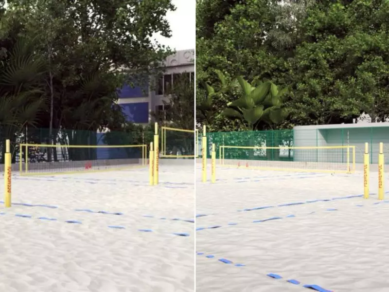 Prefeitura de Santos rescinde contrato de obra de quadras de areia atrasada há um ano