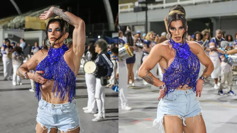 Princesa de bateria do Tatuapé revela segredo fitness: técnica de vacuum abdominal antes do desfile