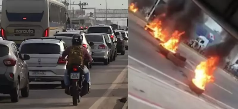 Protesto interdita BR-316 em Ananindeua e causa caos no trânsito da Grande Belém