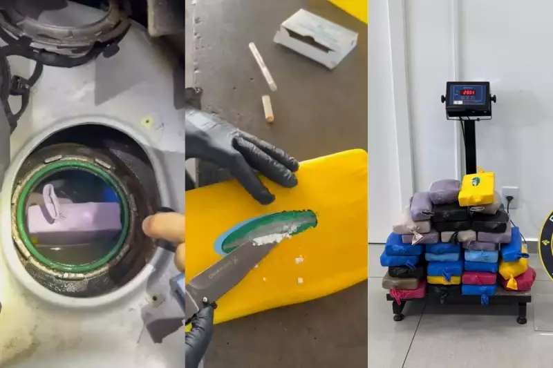 Receita apreende 30 kg de cocaína escondidos em tanque de combustível em MS