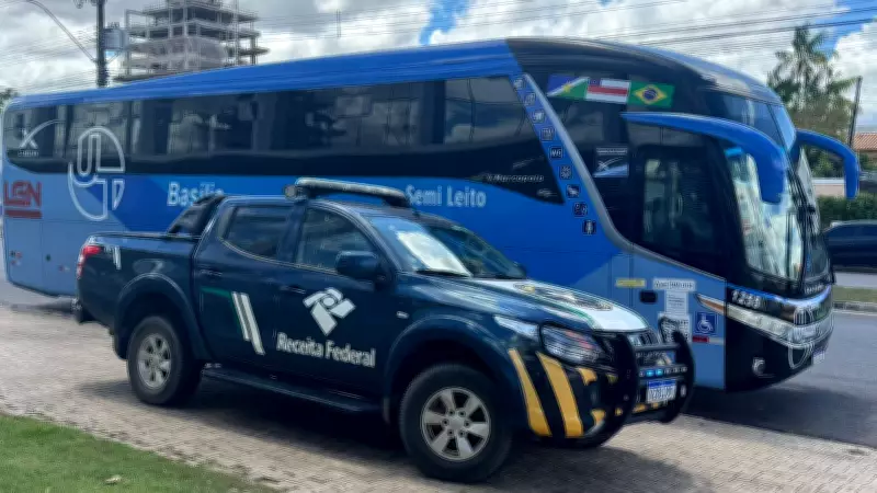 Receita Federal apreende ônibus com mercadorias irregulares em Boa Vista