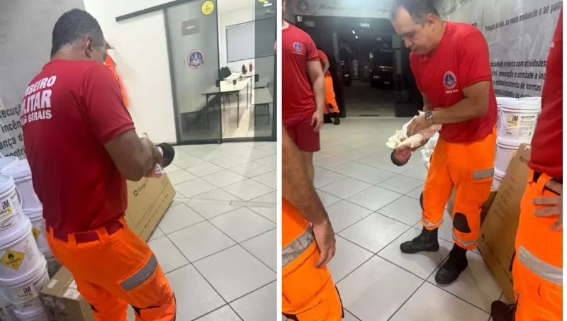 Recém-nascida de 15 dias é socorrida após engasgo em quartel dos Bombeiros em Ipatinga
