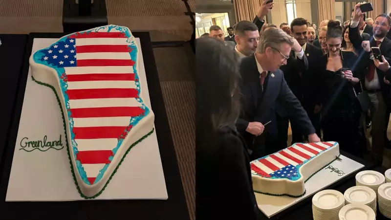 Republicanos celebram aniversário de Trump com bolo da Groenlândia e provocação à Dinamarca