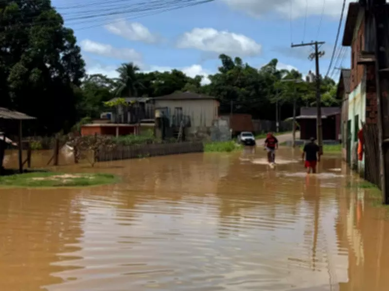Rio Acre transborda pela terceira vez em menos de dois meses em Rio Branco