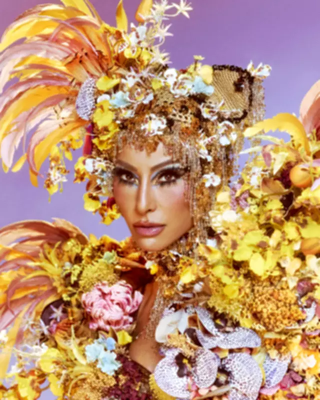 Sabrina Sato revela fantasia com onça e flores para ensaio técnico da Vila Isabel