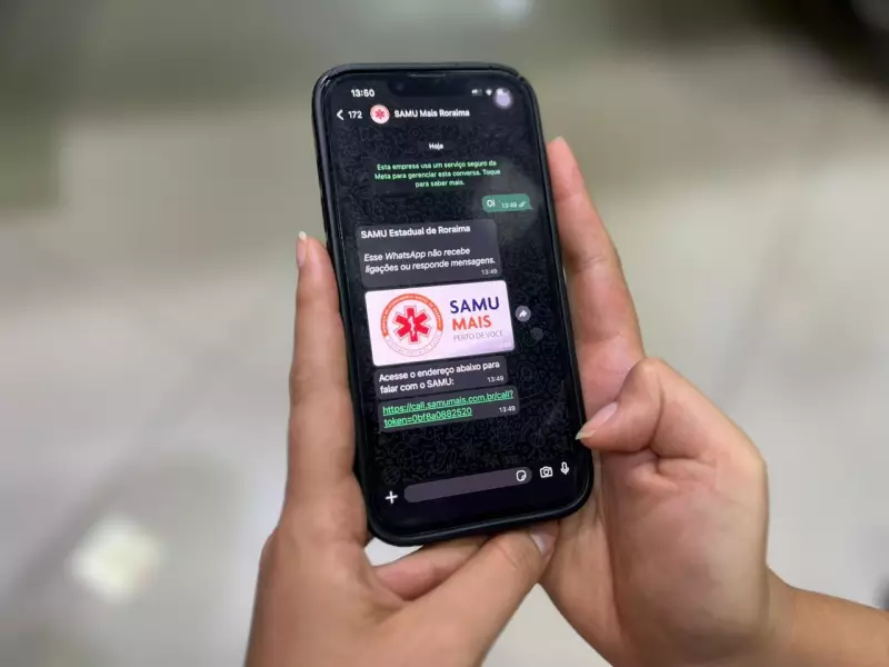 Samu de Roraima agora pode ser acionado via WhatsApp para emergências