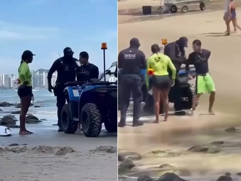Surfistas denunciam abordagem agressiva da GCM em Guarujá