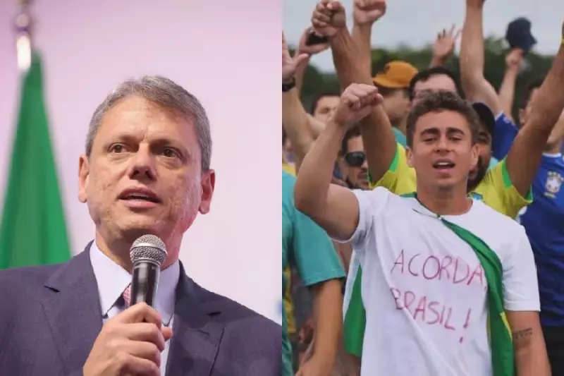 Tarcísio apoia caminhada de Nikolas Ferreira contra prisão de Bolsonaro