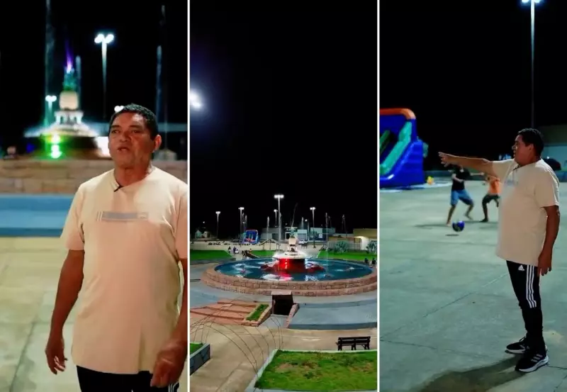 Tocantinense faz tour em praça de Ananás após decepção com Paris e reafirma beleza local