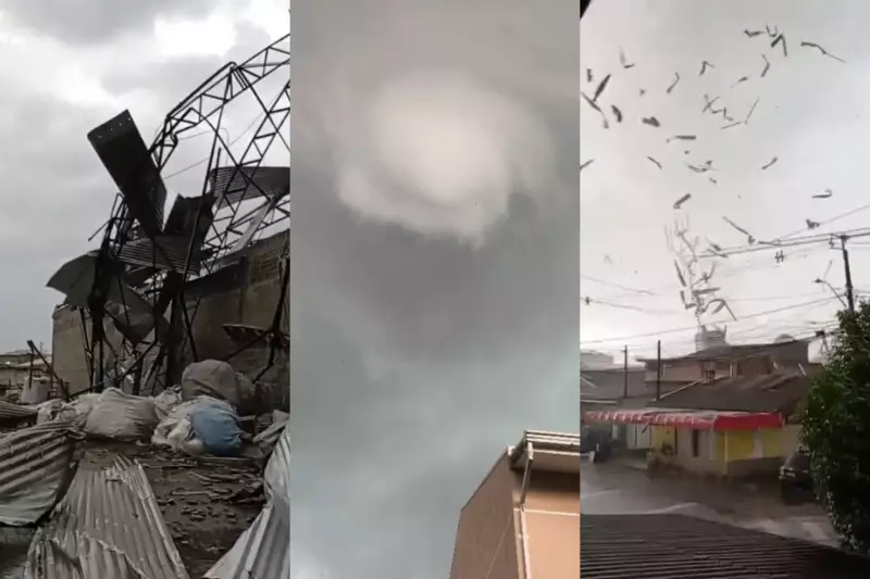 Tornado em São José dos Pinhais: 300 casas afetadas e 2 feridos