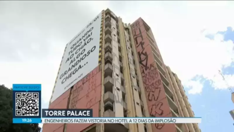 Torre Palace em Brasília será implodido neste domingo após 12 anos de abandono