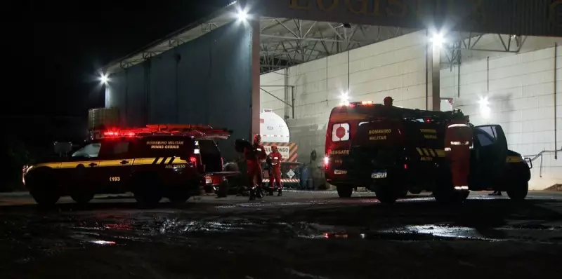 Trabalhador passa mal ao limpar tanque de combustível e é resgatado por bombeiros em Uberlândia