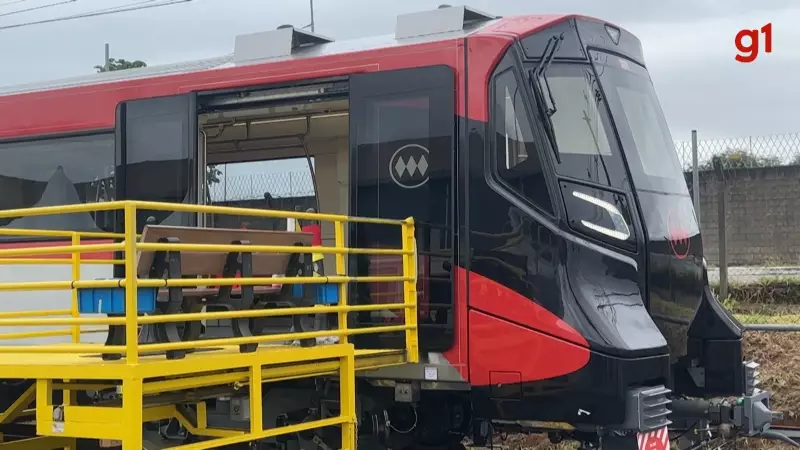 Trem de Taubaté será usado no metrô de Santiago, no Chile, com tecnologia automatizada