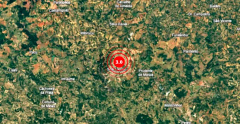 Tremor de terra de magnitude 3,0 é sentido em Sete Lagoas, Minas Gerais