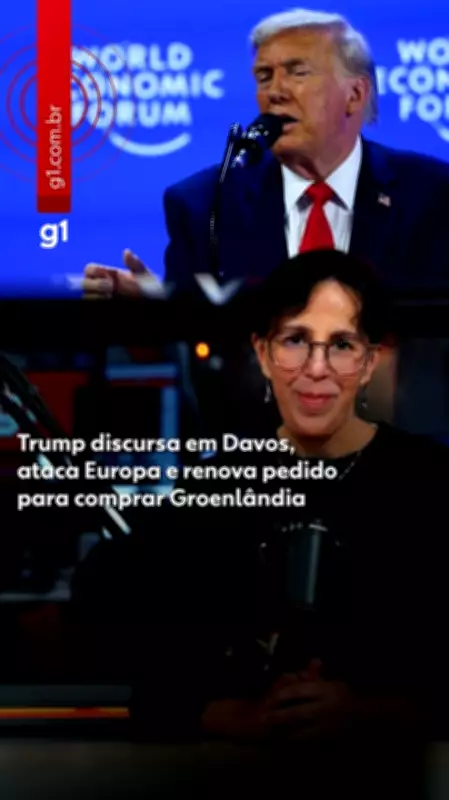 Trump ataca Europa em Davos e renova interesse pela compra da Groenlândia
