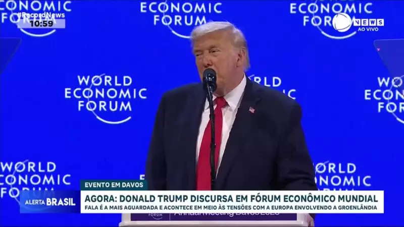 Trump discursa em Davos sobre economia e segurança, com foco na Groenlândia