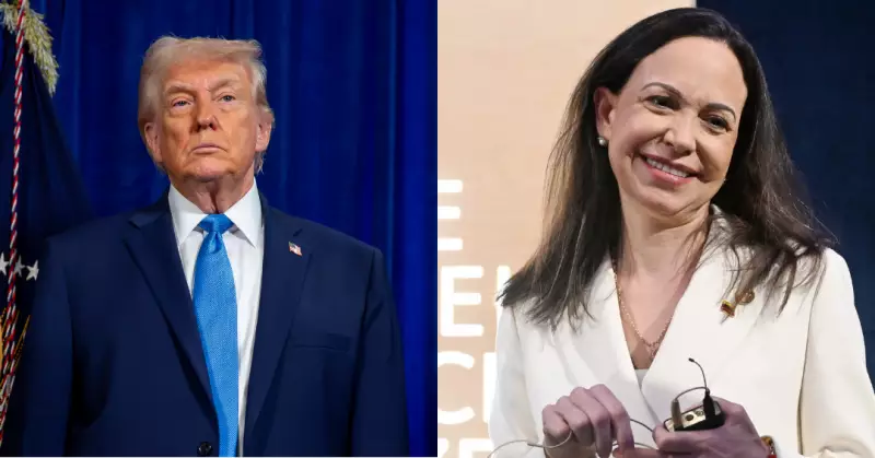 Trump e María Corina Machado se reúnem após queda de Maduro