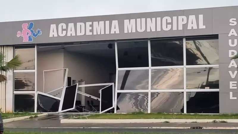 Vendaval em Queiroz (SP) derruba árvores e destelha casas; sem feridos