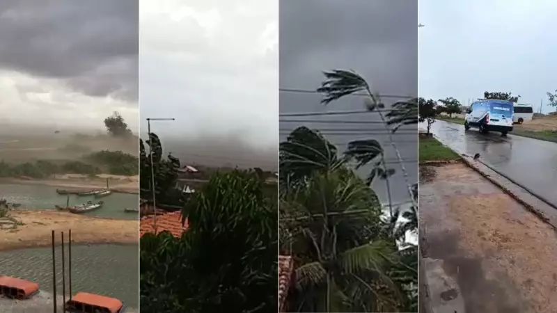Vendaval no Maranhão mata pedreiro e causa estragos em São Bento