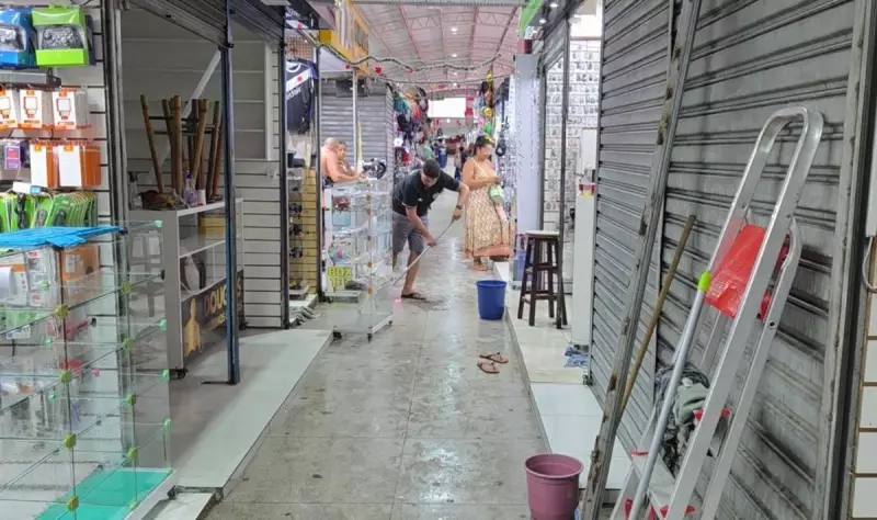 Vistoria do Corpo de Bombeiros causa alagamento e prejuízos em shopping popular de Campos