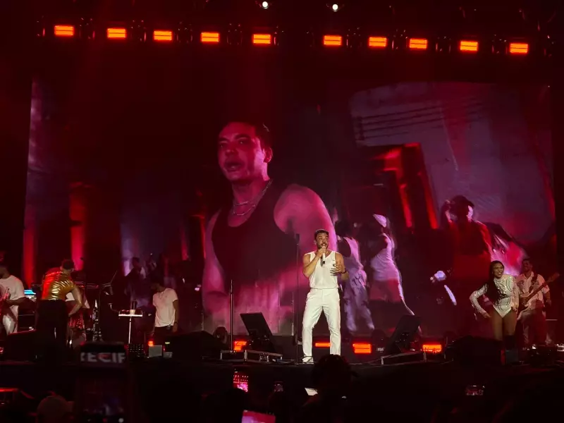 Wesley Safadão comanda virada do ano 2026 no Recife com show e fogos