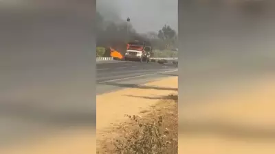 Acidente com botijões de gás causa explosão em rodovia na Índia