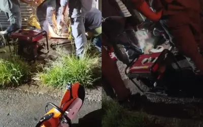 Adolescente fica presa em bueiro por 2h em Itapetininga; local sem sinalização