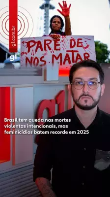 Brasil registra quinto ano seguido de queda em homicídios, mas feminicídios atingem recorde histórico