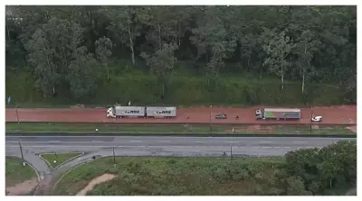 Congestionamento de 30 km na Régis Bittencourt após chuva forte