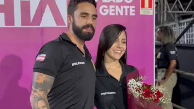 Delegado surpreende investigadora com pedido de casamento na Virada Salvador