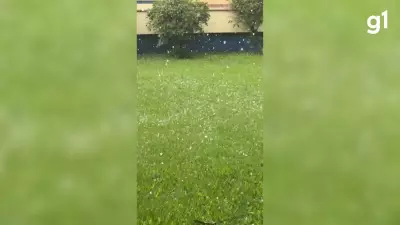 Frente fria chega ao RS e causa granizo em Ibirubá e Porto Alegre