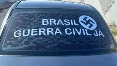 Homem de 70 anos preso por exibir suástica nazista em carro em Araranguá, SC