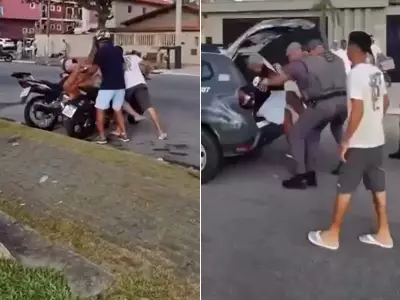 Homem espanca esposa até desmaiar em avenida da praia de Peruíbe, SP