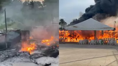 Incêndio destrói barracas de festejo de São Sebastião no Piauí