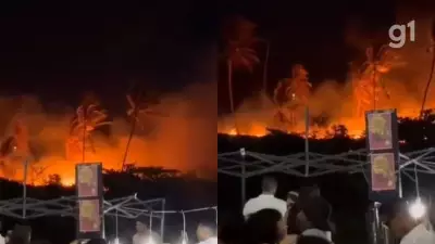 Incêndio na Avenida Litorânea de São Luís é causado por fogos do Réveillon