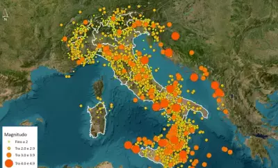 Itália registra 15.759 terremotos em 2025, média de 43 por dia