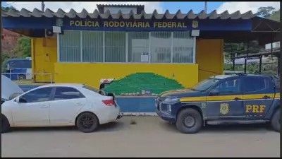 PRF apreende 200 kg de drogas na BR-262 e prende motorista que veio do Paraguai