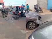 Acidente grave no Caimbé: motociclista com fraturas após colisão com adolescente sem CNH