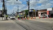 Avenida das Fronteiras em Natal é interditada para obras de saneamento da Caern