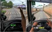 Caminhoneiro viraliza com vídeo sobre trânsito de Goiânia: 'Sinal na outra esquina'