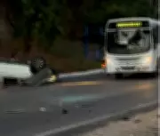 Colisão entre carro e caminhão deixa dois feridos na BR-316, em Satuba